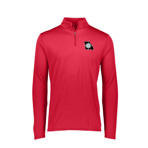 [FTLQFLRD-FAXS-LOGO3] Decker Women's Flex-Lite 1/4 Zip Shirt (Female Adult XS, Red, Logo 3)