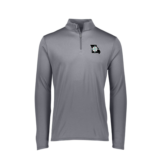 [FTLQFLGY-FAXS-LOGO3] Decker Women's Flex-Lite 1/4 Zip Shirt (Female Adult XS, Gray, Logo 3)