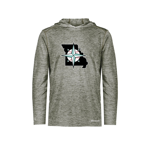 [FOLHCGGY-YS-LOGO3] Decker Youth Charge Hoodie (Youth S, Gray, Logo 3)